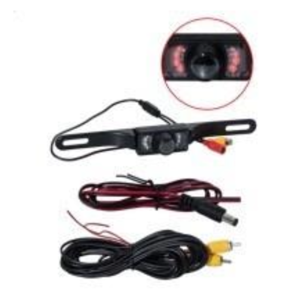 CAMARA RETRO SOBREPLACA 12V 170° VISION/INFRARROJO